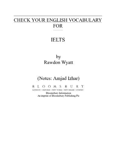 Check Your English Vocabulary for IELTS eBook PDF Download