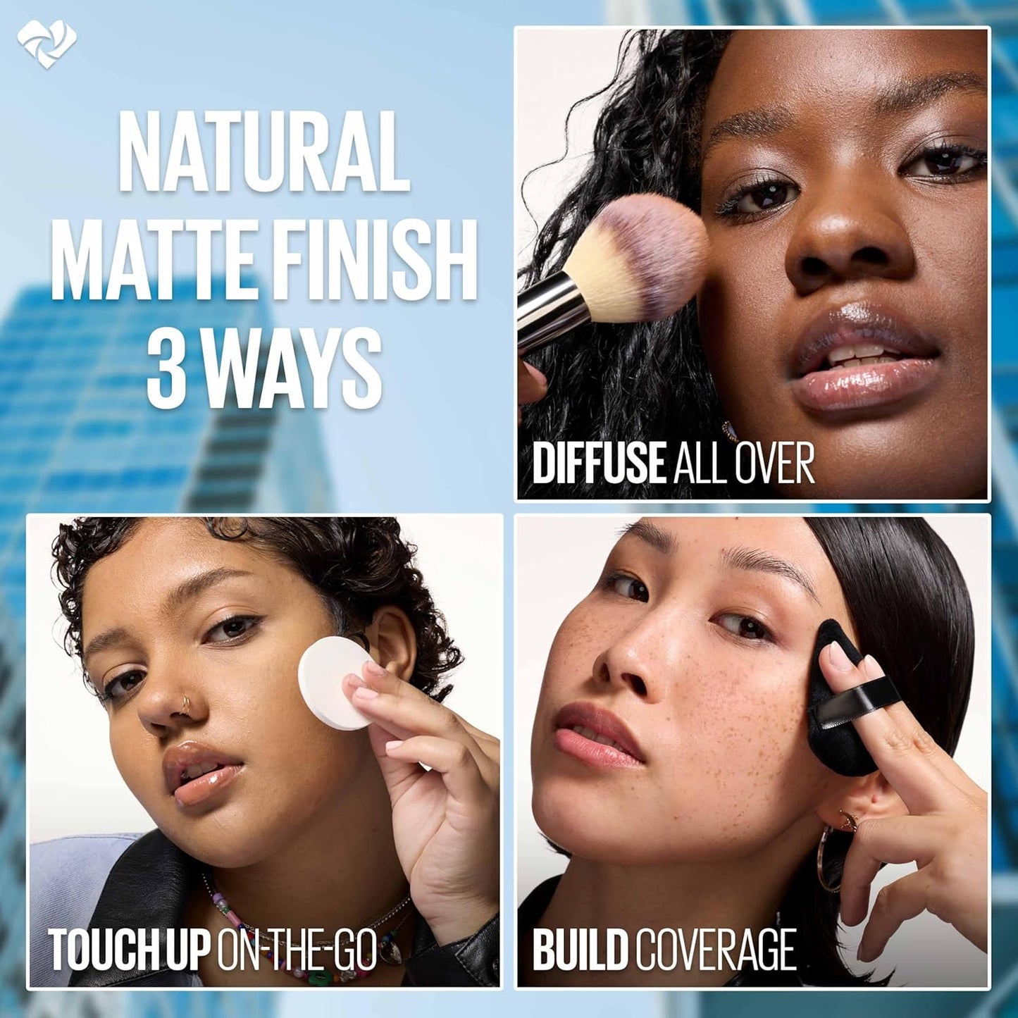 Maybelline Fit Me Matte + Poreless Pressed Face Powder Makeup & Setting Powder, Classic Ivory, 1 Count