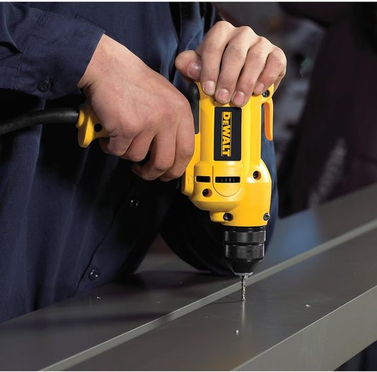 DEWALT Drill, 8.0-Amp, 3/8-Inch, Variable Speed Trigger, Mid-Handle Grip for Comfort, Corded (DWD115K )