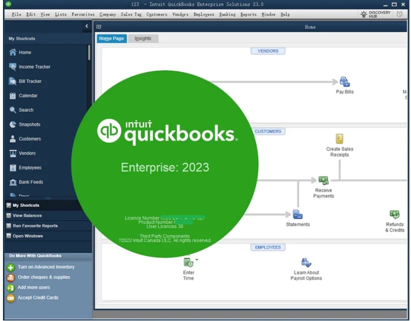 24H/7D QuickBooks Pro 2024 Canada for Win PC Lifetime Financial Accounting Software Worldwide Freeshipping
