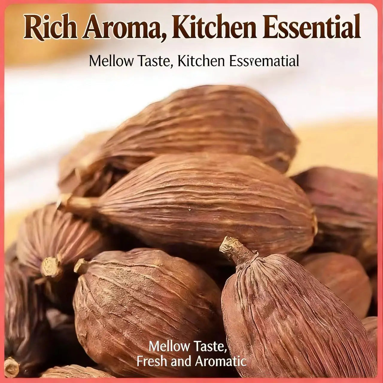High Quality Natural Organic Dry Black Cardamom for Seasonings Herb Spice Powder Preserved Oil Granule Similar ToPepper Cinnamon