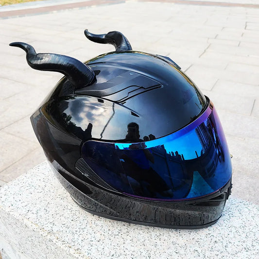 Motorcycle Electric Vehicle Helmet Decoration Sucker Devil Horn Locomotive Helmet Bull Emulational Decoration