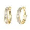 Wholesale Luxury 925 Sterling Silver Moissanite Earrings Luxury Hoop Earrings for Women Wedding Gift Fashionable Jewelry Gift