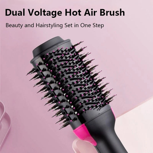 Multi Hair Styler Negative Ion Hot Air Brush Diffuser Women Brush Detachable 2in1 Hair Blow Dryer Brush