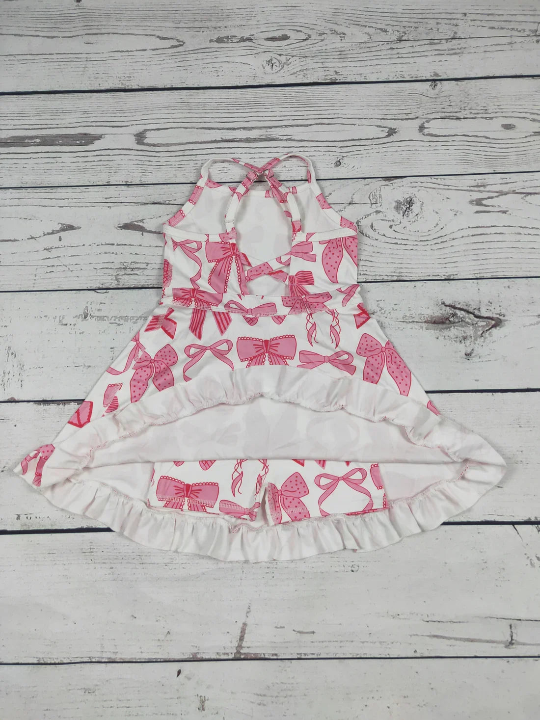 Kids Clothing Toddler Girl Activewear Baby Girl Strap Pink Coquette Athletic Skort Dress Summer Baby Girl Clothes