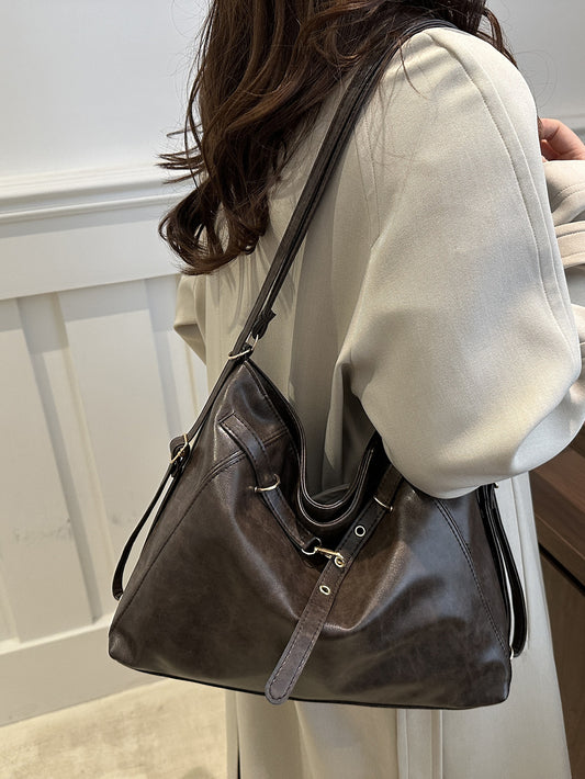 Maillard Vintage Backpack Women's Autumn and Winter 2024 New Fashionable Tote Bag Casual Large Capacity Backpack