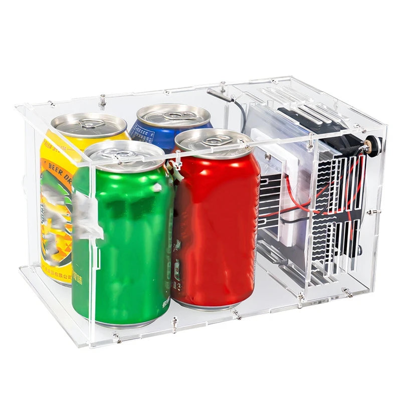 Micro-Refrigerator DIY Electronic Kit Semiconductor, Refrigeration Power Supply Mini Refrigerator-A31R