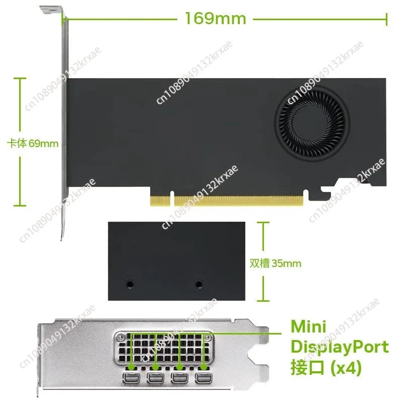 48GB RTX A6000, High-tech workstation graphics card 4 DP high-performance graphics card