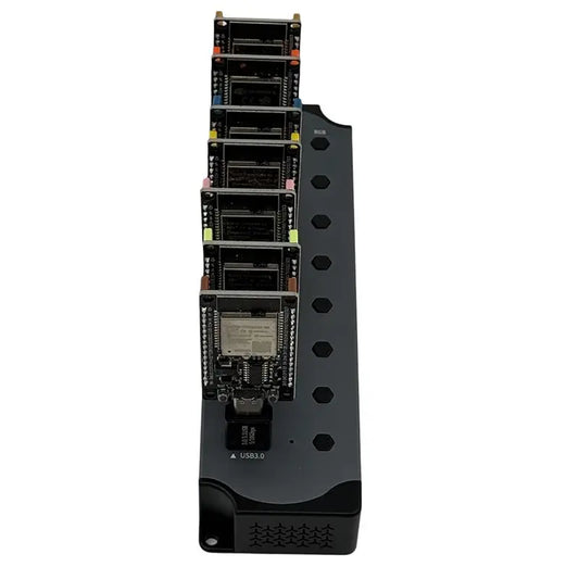 AA81-Nerdminer Hub 2600KH/S Solo Lottery Miner 7X370KH/S Miner Combo Kit Bitcoin BTC Miner Asic Mining Crypto Mining Station