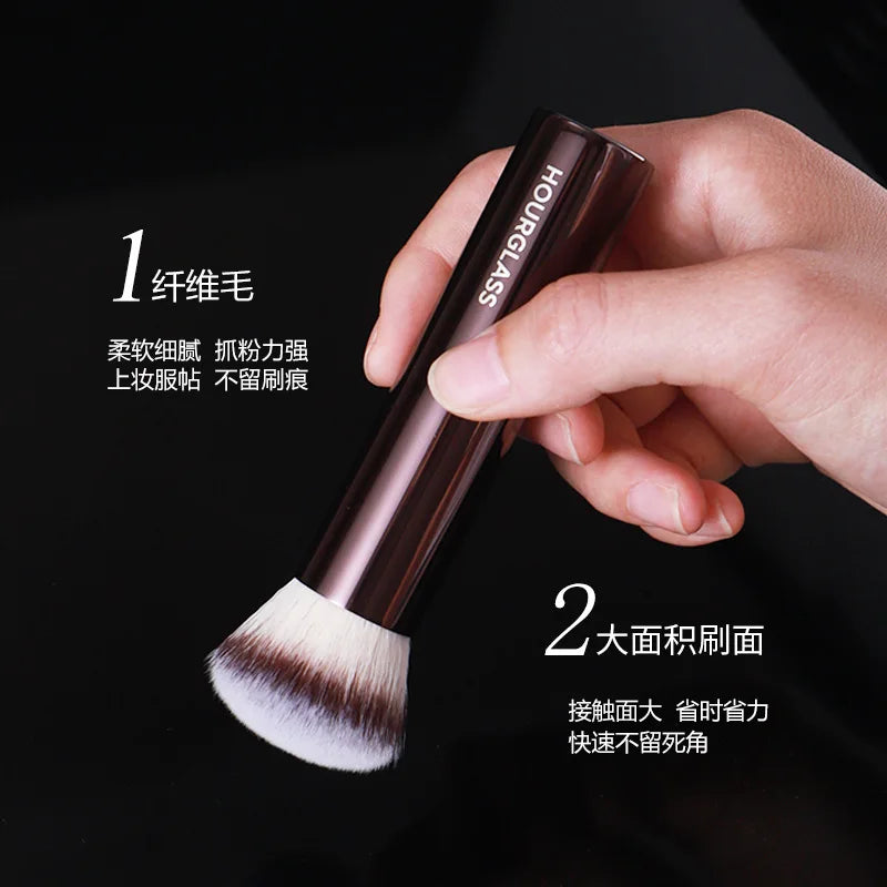 1pc Hourglass Finish Foundation Makeup brushes Vanish Foundation Make up brush metal handle Concealer Bronzer high end with box