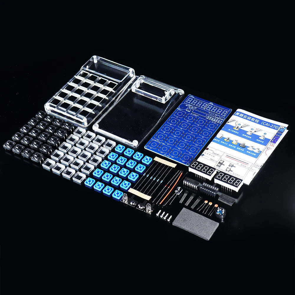 DIY Electronic Kit LED Digital Tube Calculators 51 Microcontroller Control Resistance Conversion DIY Soldering Projects