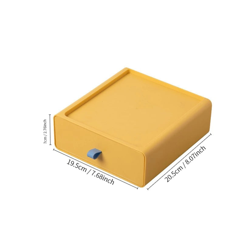 Plastic Storage Box Drawer Style Desktop Storage Box Storage Box Office Desk Shelf Drawers Storage Box Makeup Organizer Storage