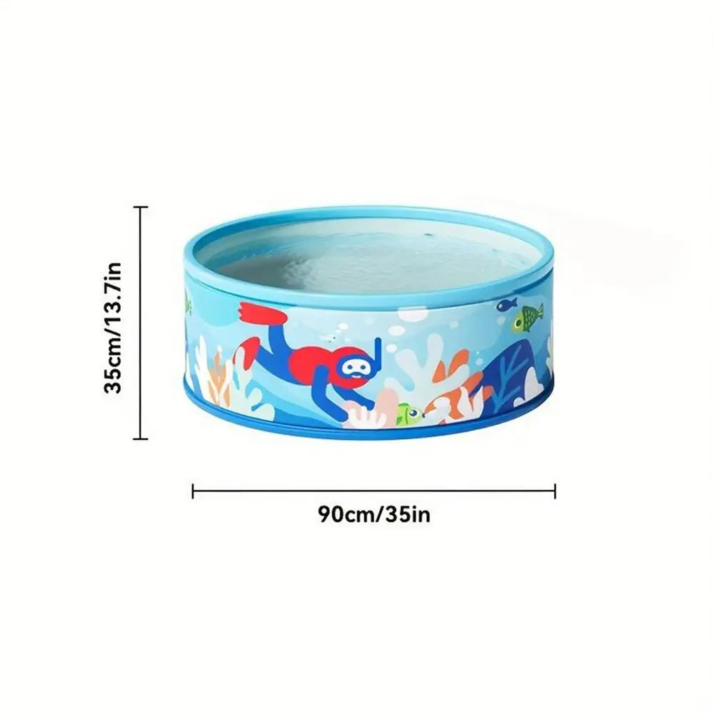 Non-inflatable Swimming Pool Circular Large Swimming Pool Children's/Home thickened baby pool Foldable Frame Pool