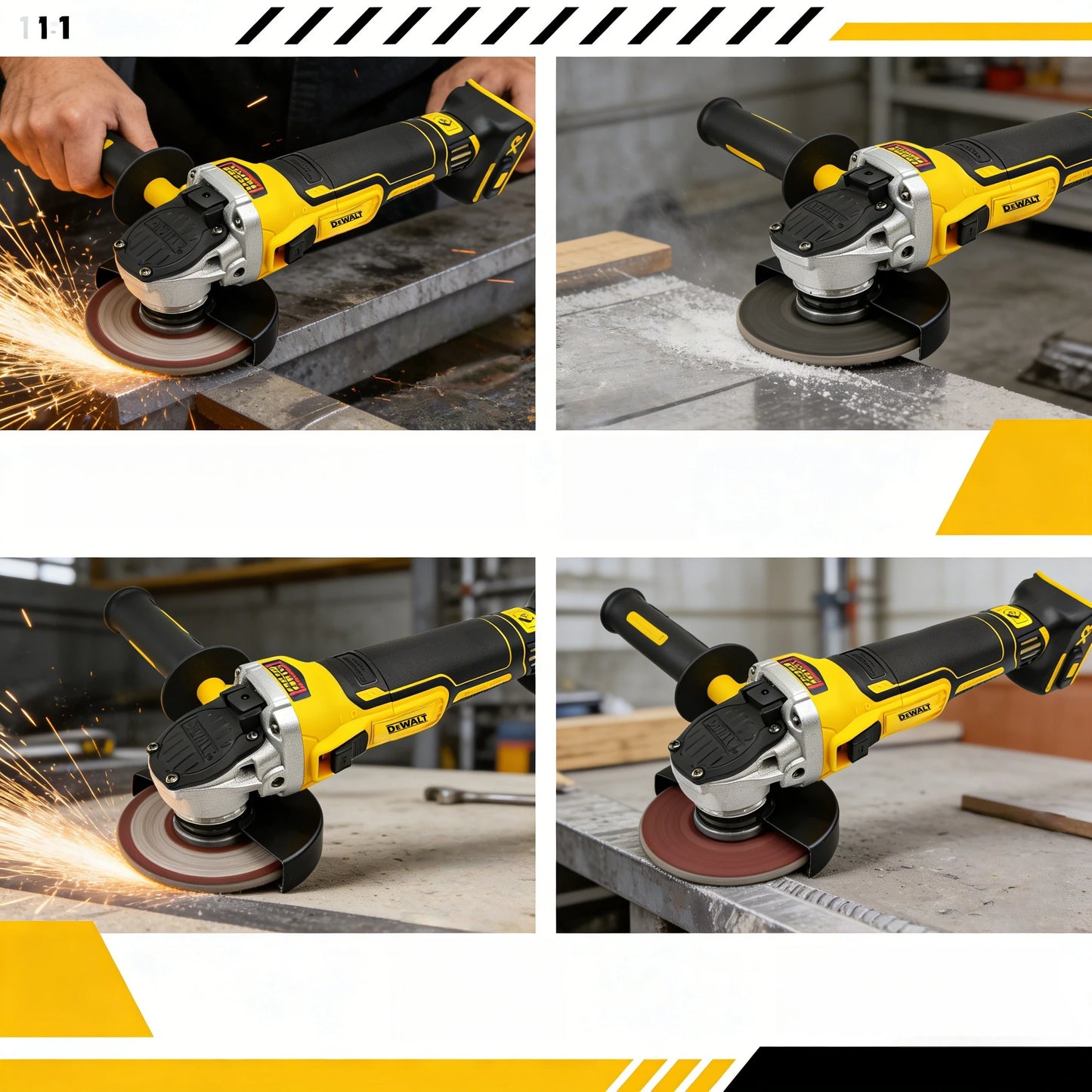 DEWALT DCG405 125mm flat head angle grinder bare machine tool cutting machine brushless 20V lithium battery tools(no battery)