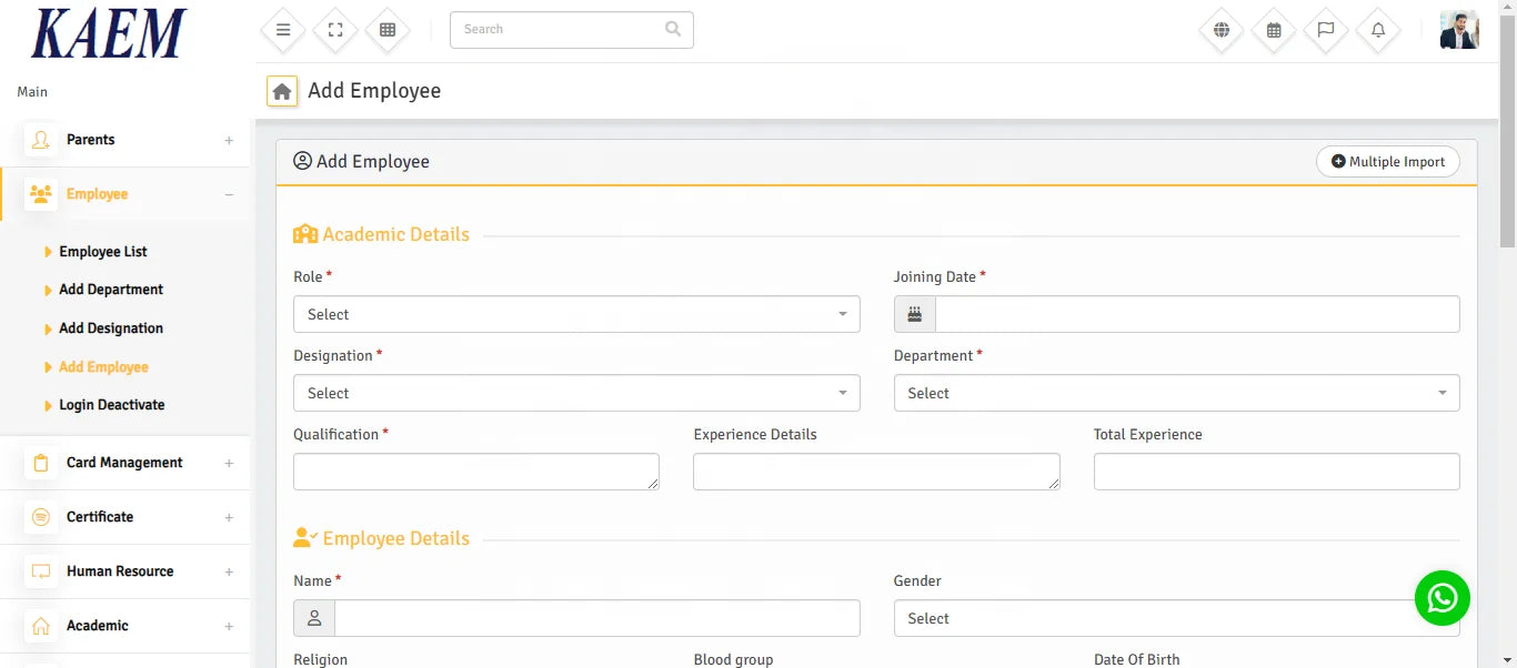 High End School Management Software System with customizations and third Party Software and hardware integrations