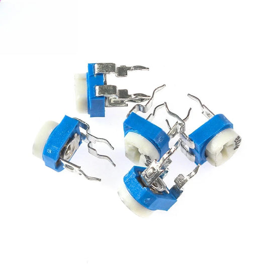 65PCS RM065 Trimmer Potentiometer Adjustable Resistance 100R~1M Variable Resistors 200 1K 2K 5K 10K 20K 50K 100K 200K 500K Ohm