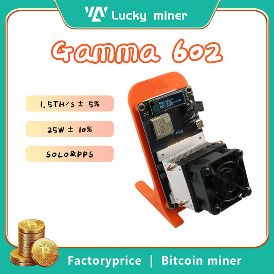 Bitaxe Gamma 602 open-source mining machine 1.7~2TH/s Bitcoin Miner equiped with 5V6A pow for more stable operation