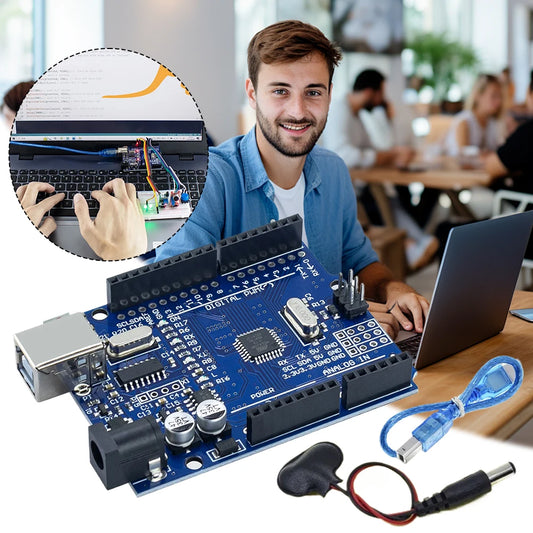 Basic Starter Kit with Breadboard Sensor Modules Resistance Educational Programming Kit DIY Basic Kit for Arduino UNO R3