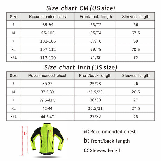 ARSUXEO Men's Warm Cycling Jacket Fleece Bike Jersey Windproof Waterproof Softshell Coat Bicycle Clothing Motorcycle Raincoat