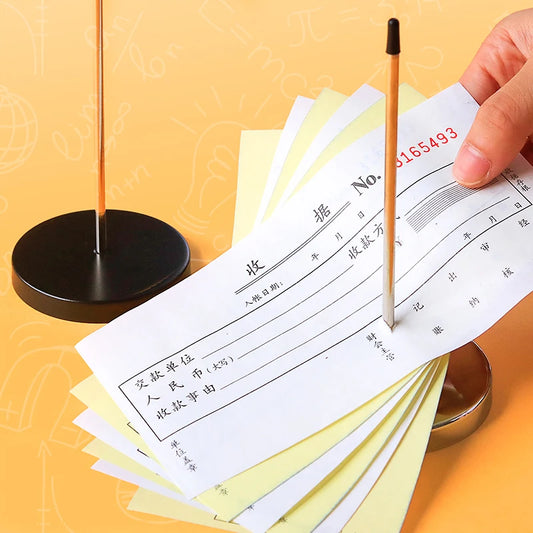Bill Fork Desk Receipt Memo Holder Ticket Paper Summons Fork Spike Stick for Restaurant Kitchen Check Spindle Ticket Stabber