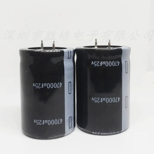(5PCS) 25V47000UF Aluminum Electrolytic Capacitors 35x50MM High Quality