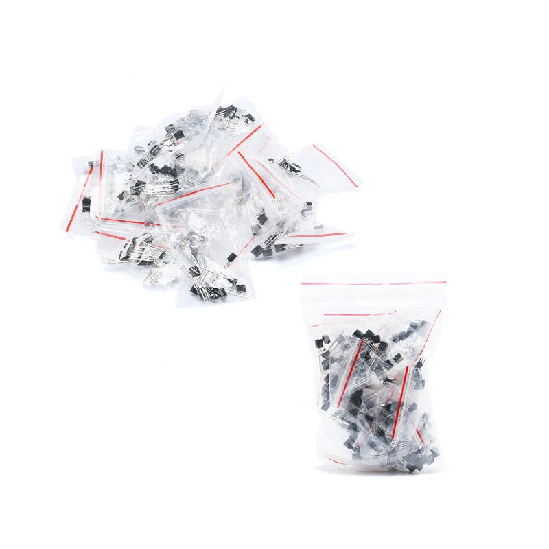 160pcs/set Transistor Kit TO-92 S9011 S9012 S9013 S9014 S9015 S9018 A1015 C1815 A42 A92 5401 5551 S8050 S8550 2N3906 2N3904