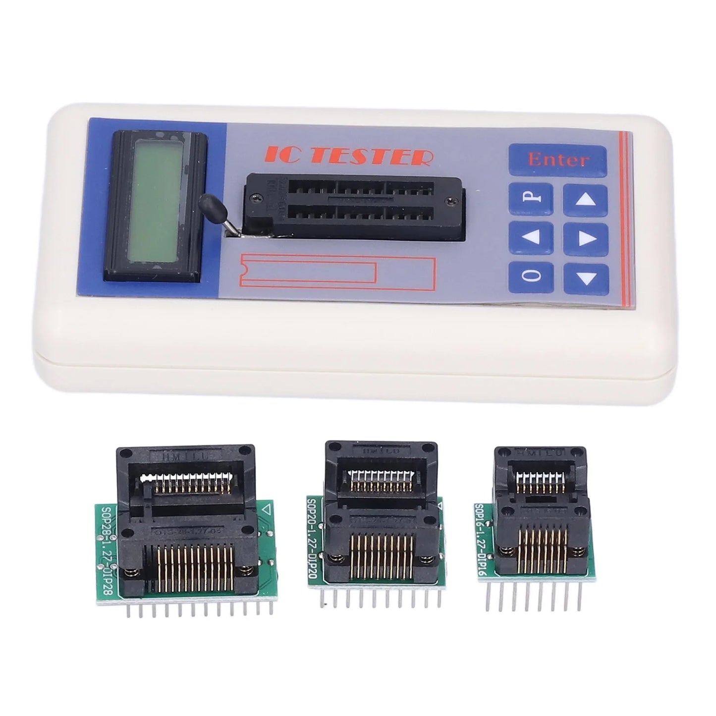 Transistor Tester TSH‑06F Integrated Circuit Tester IC Transistor Meter with 5V 3.3V AUTO Modes for Microelectronics Engineers
