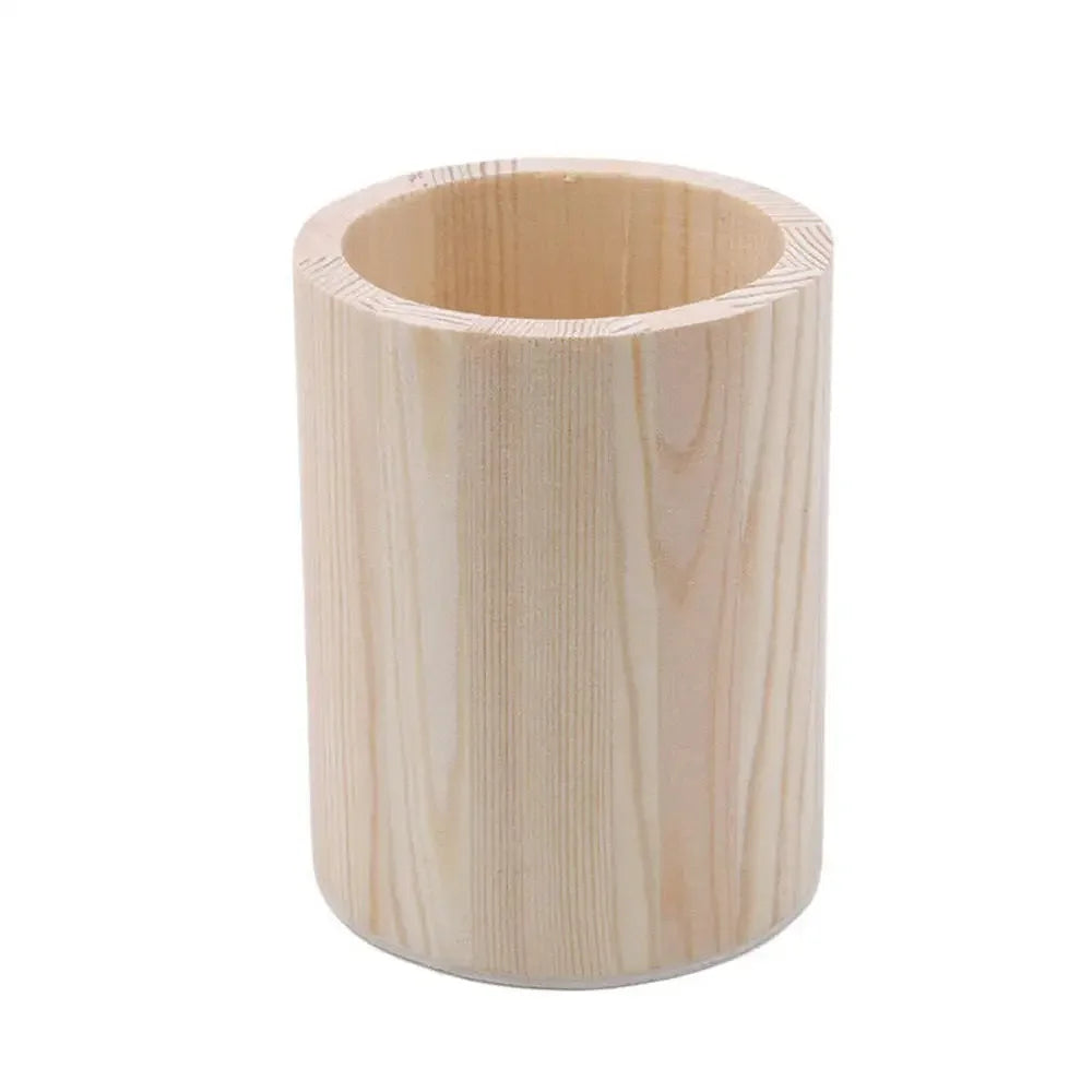Wooden stationery storage box for pens, pencil cases, office pen holders, makeup brush containers, stationery supplies,