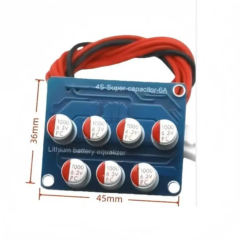 【C】1 Set Energy Transfer Balance Board 4S 6A Active Balancer Capacitive Type For 4 Strings Li-ion Lithium Battery BMS Protection