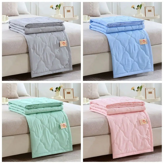 Summer Cooler Quilt Conditioning Quilt Double Sided Cold Effect Blanket Cooler Fiber Heat-dissipating Quilt Skin-Friendly Washed
