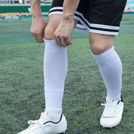 Compression Leg Sleeves Calf Socks Sports Knee Support Sweat Absorbing Anti-Friction Shin Guard for Football