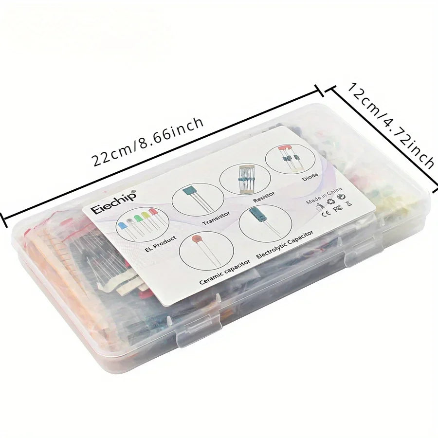 Transistor Kits LED Diodes 3mm 5mm Resistor Assorted Set Capacitors Kit J02D J02E J02J J02B J01I J01H U01Q