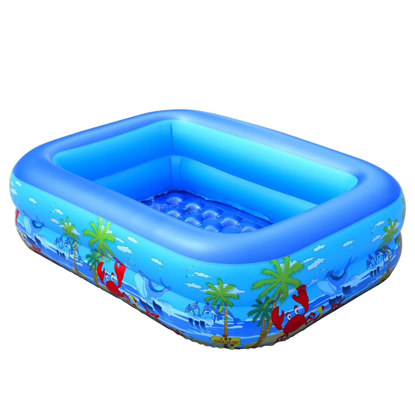 Inflatable Ball Pit Pool for Kids, Toddlers,, Blow Up PVC Swimming Pool for Indoor Outdoor Water Summer Party Backyard, Blue
