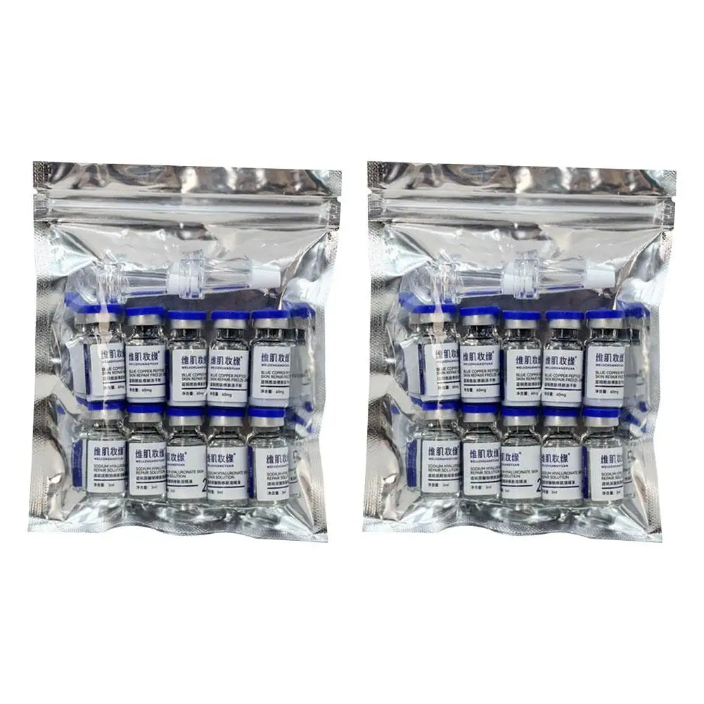 Blue Copper Peptide GHK-CU Copper Lyophilized Powder Hydration Skin Rejuvenation Improve Elasticity Repair Skin Barrier SkinCare
