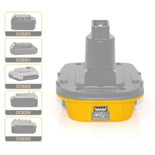 DCA1820 USB Adapter for Dewalt,Tools Convert for Dewalt 20V Lithium Battery to for Dewalt,18V NiCad NiMh Replace Battery Tools