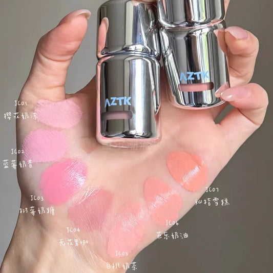 AZTK Liquid Blusher Jello Color Powder JC04 Moisturizing Highlight Beauty Expands Contracts Cheek Matte Face Makeup