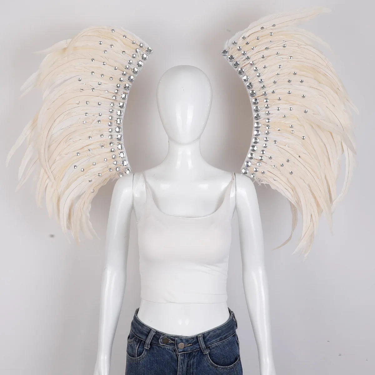 Halloween Carnival Feather Samba Costume Party Bar Performance Role Playing Props Makeup Dance Feather Wings Parade