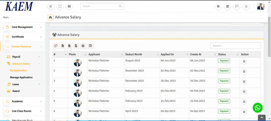 High End School Management Software System with customizations and third Party Software and hardware integrations