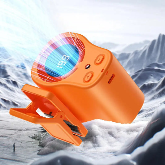 Summer Semiconductor Cooling Car Fan with LED Display USB Rechargeable Clip Portable Desk Fans 360 Rotation For Camping