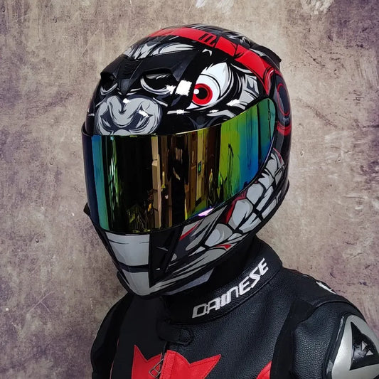 Best selling motorcycle helmet double lens built-in sun visor racing full helmet cascos DOT approved motocross helmet capacete