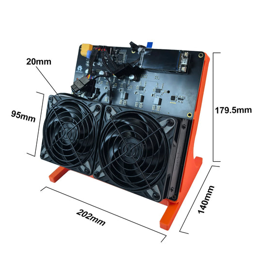 NerdOCTAxe Rev3.1 12TH/s Bitcoin Miner 200W BM1370 ASIC Chip SHA-256 BTC Solo Miner Open Source Home Mining Machine