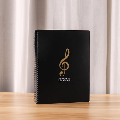A4 New Information Booklet Loose-Leaf Transparent Insert Bag Music Score Folder Piano Music Score Folder Student Picture Folder Storage Book