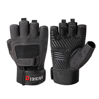 Cross-Border Dibear Manufacturer Spot Wholesale Fitness Gloves Exercise Cycling Weight Training Outdoor Sports Breathable