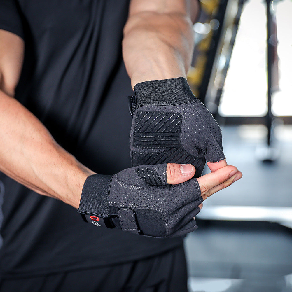 Cross-Border Dibear Manufacturer Spot Wholesale Fitness Gloves Exercise Cycling Weight Training Outdoor Sports Breathable
