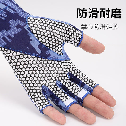 New Cycling Ice Sleeves Men's Ice-Sense High-Elastic Outdoor Cycling Sun Protection Sleeves Anti-Uv Ice Silk Summer Arm Guards