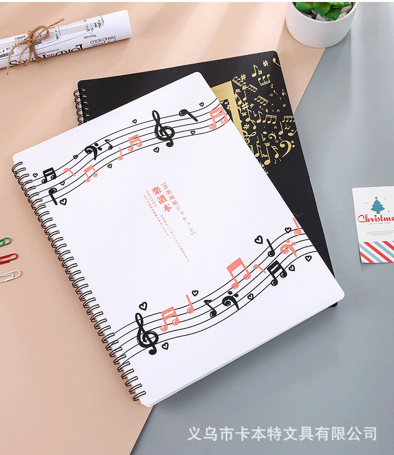 A4 New Information Booklet Loose-Leaf Transparent Insert Bag Music Score Folder Piano Music Score Folder Student Picture Folder Storage Book