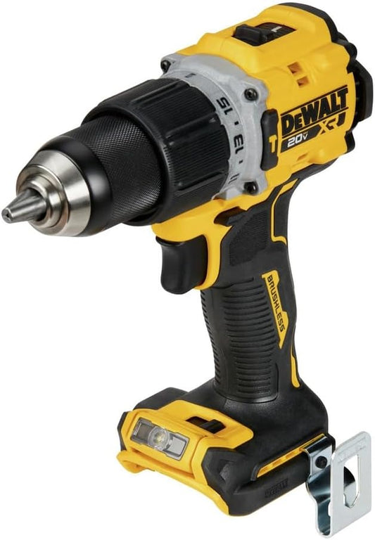 DEWALT 20V MAX Hammer Drill, 1/2", Cordless and Brushless, Compact with 2-Speed Setting, Bare Tool Only (DCD805B), Special Feature Variable Speed
