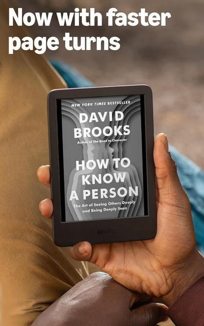 Kindle 16 GB (Newest Model) - Lightest and Most Compact Kindle, Now with Faster Page Turns, and Higher Contrast Ratio, for an Enhanced Reading Experience - Matcha