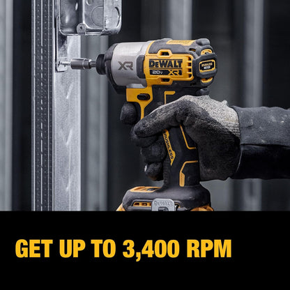 DEWALT 20V MAX XR Impact Driver and Hammer Drill Cordless Power Tool Combo Kit, Includes 2 X 4Ah POWERPACK Batteries and a Charger (DCK250QQ2)