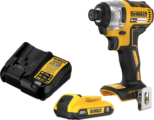 DEWALT 20V MAX Impact Driver, 1/4 Inch, Battery and Charger Included (DCF787D1)